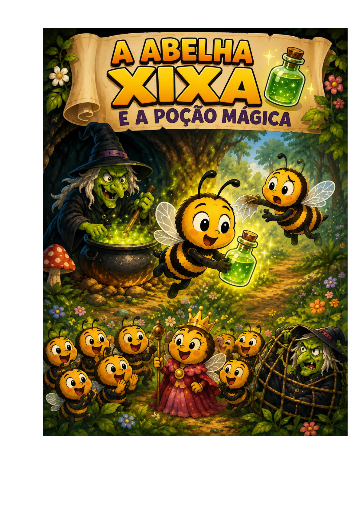 Capa de A Abelha Xixa e a Poção Mágica