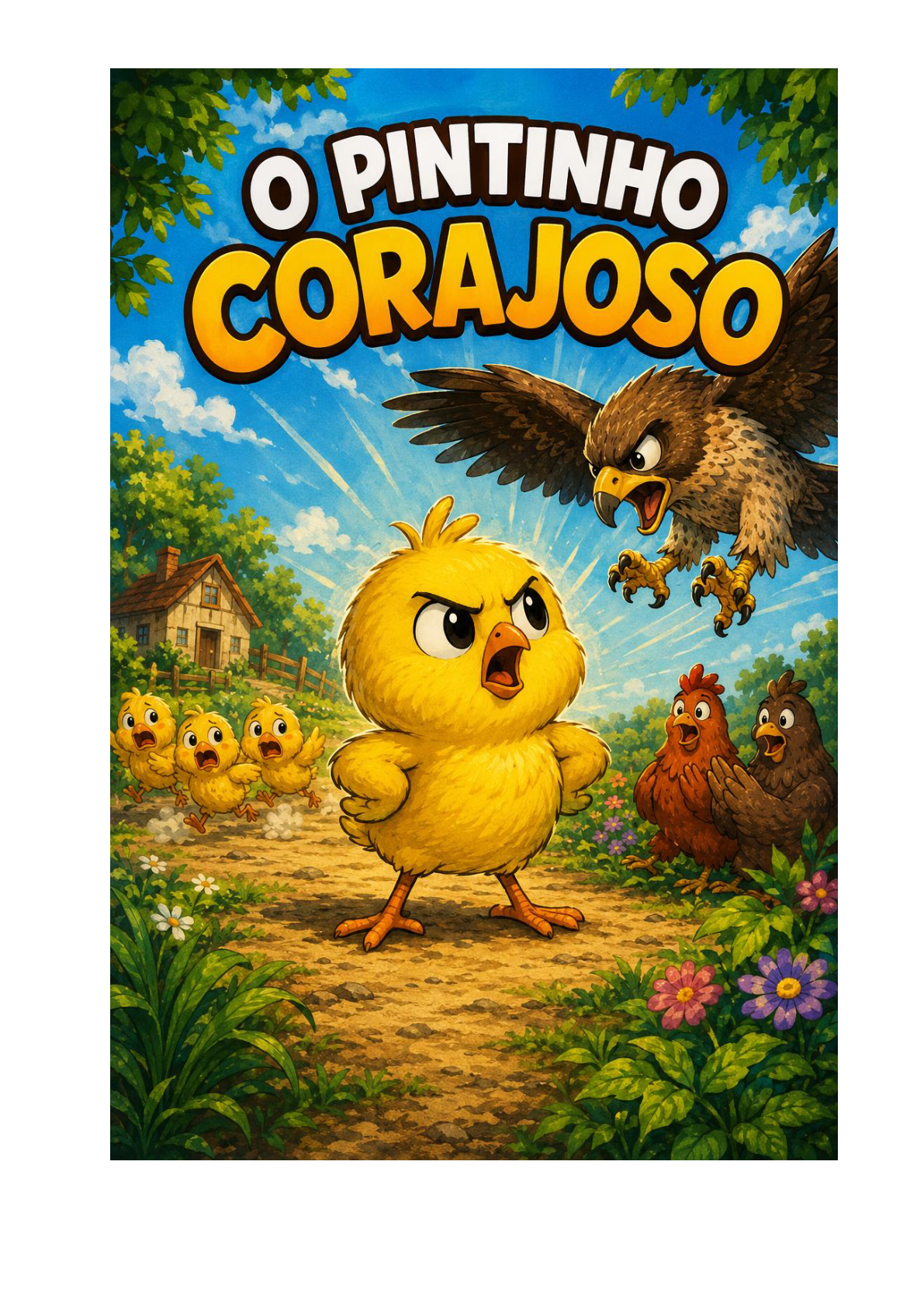 Capa de O Pintinho Corajoso